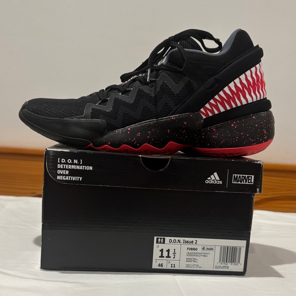 adidas D.O.N. Issue 2 Men's Basketball Shoes - Black/Red